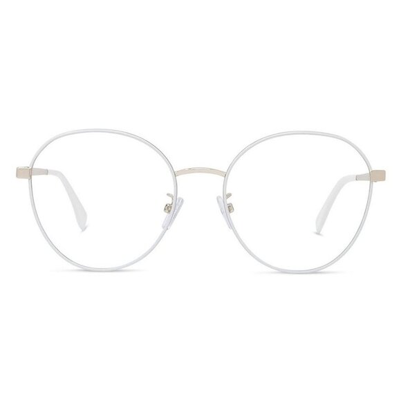 NEW FENDI EYEGLASSES FE50008U 033 WOMEN ROUND GOLD EYEWEAR - Picture 2 of 3